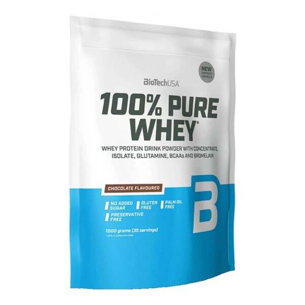 BioTechUSA 100% Pure Whey, Black Biscuit - 1000 grams Cheap