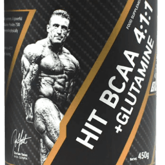 Dorian Yates HIT BCAA 4:1:1 + Glutamine, Strawberry - 450 grams on Sale