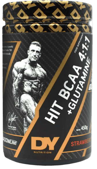 Dorian Yates HIT BCAA 4:1:1 + Glutamine, Strawberry - 450 grams on Sale