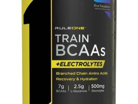 Rule One Train BCAAs + Electrolytes, Blue Raspberry - 450 grams Hot on Sale