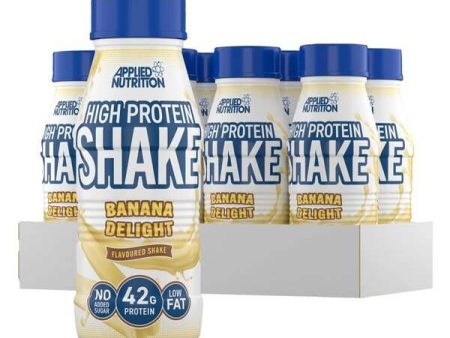 Applied Nutrition High Protein Shake, Banana Delight - 8 x 500 ml For Sale