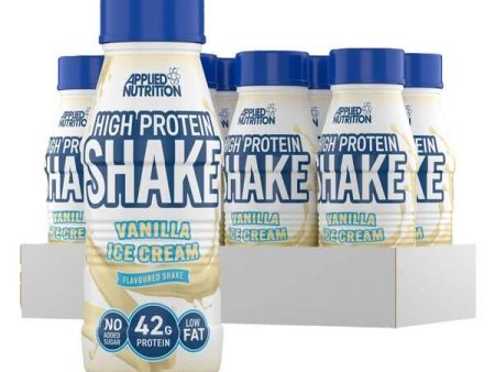 Applied Nutrition High Protein Shake, Vanilla Ice Cream - 8 x 500 ml Fashion