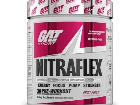 GAT Nitraflex Advanced, Fruit Punch - 312 grams on Sale