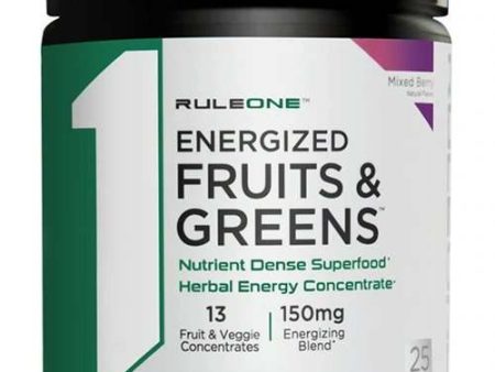 Rule One Energized Fruits & Greens, Mixed Berry - 163 grams Online Hot Sale