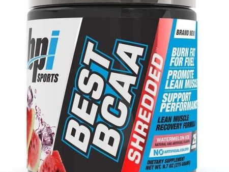 BPI Sports Best BCAA Shredded, Watermelon Ice - 275 grams For Sale