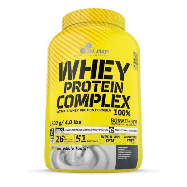 Olimp Nutrition Whey Protein Complex 100%, Cookies Cream - 1800 grams Fashion