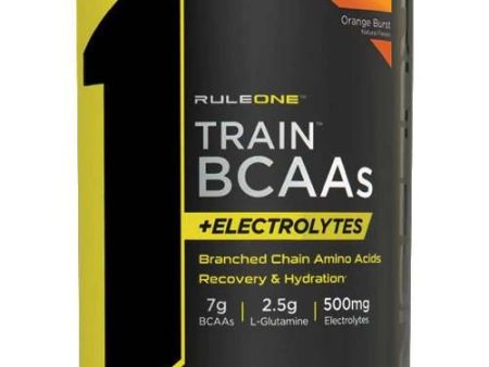 Rule One Train BCAAs + Electrolytes, Orange Burst - 450 grams Hot on Sale