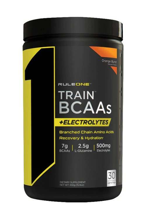 Rule One Train BCAAs + Electrolytes, Orange Burst - 450 grams Hot on Sale