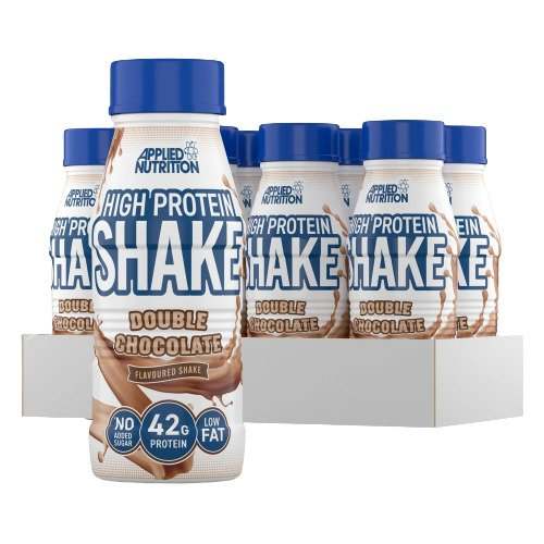 Applied Nutrition High Protein Shake, Double Chocolate - 8 x 500 ml Fashion