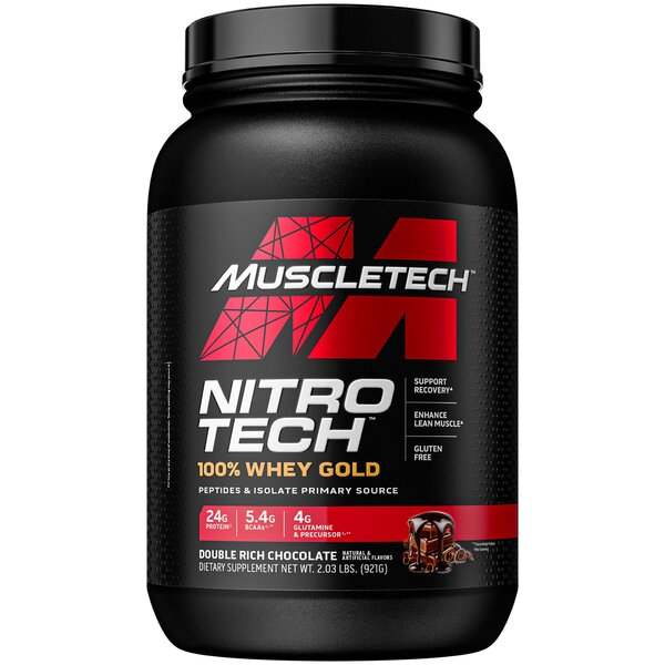 MuscleTech Nitro-Tech 100% Whey Gold, Double Rich Chocolate - 921 grams Online Sale