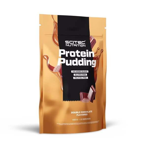 SciTec Protein Pudding (Bag), Double Chocolate - 400 grams Fashion