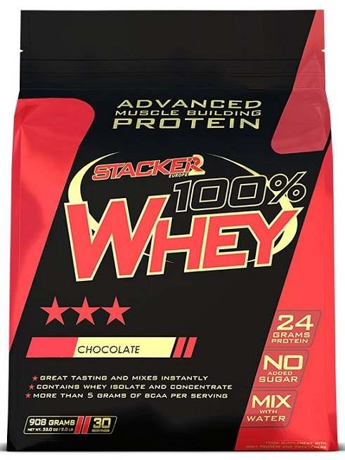 Stacker2 Europe 100% Whey, Chocolate - 908 grams Discount