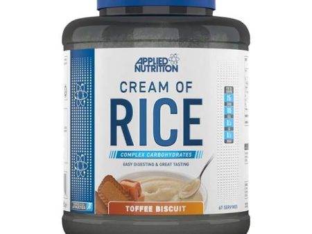 Applied Nutrition Cream of Rice, Toffee Biscuit - 2000 grams on Sale