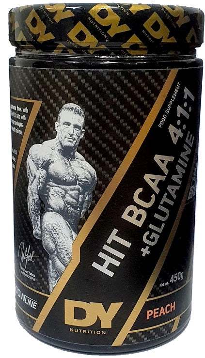 Dorian Yates HIT BCAA 4:1:1 + Glutamine, Peach - 450 grams Fashion