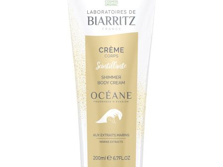 Organic Certified Oceane Scintillating Body Cream 200ml Laboratoires De Biarritz Online now