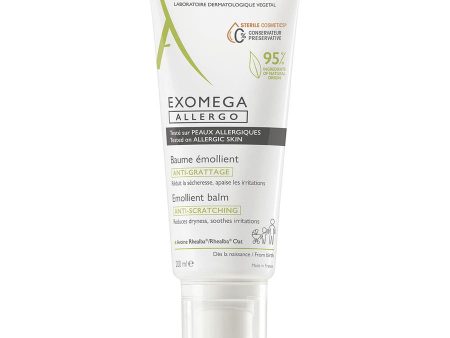 Anti-scratch Emollient Balm 200ml Exomega Allergo Allergy-prone skin A-Derma Online now