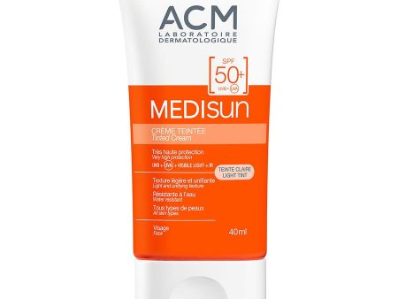 Tinted Cream SPF50+ Light 40ml Medisun Acm Online