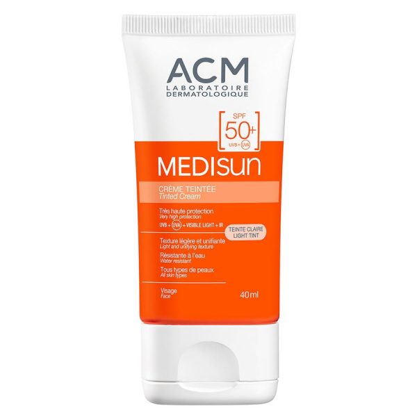 Tinted Cream SPF50+ Light 40ml Medisun Acm Online