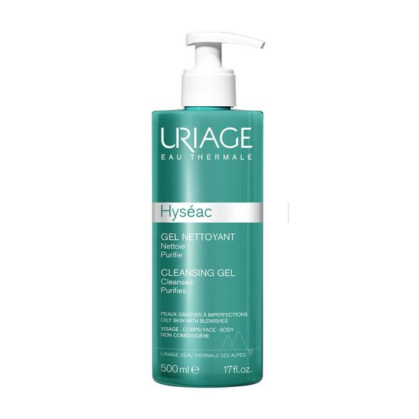 Uriage Hyseac Cleansing Gel Combination To Oily Skins 500ml Hyseac Peaux Mixtes A Grasses Uriage For Sale