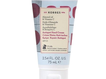 Anti Dark Spot Hand Cream With Almond And Vitamin C Spf15 75ml Korres Supply