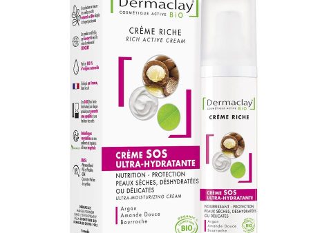 Active Day Cream Sos Ultra-moisturising Care 50ml Dermaclay Supply