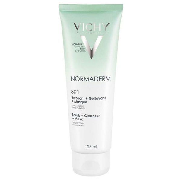 3 In 1 Cleanser + Scrub + Mask 125 ml Normaderm Vichy Sale