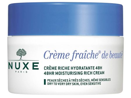 48 Hr Moisturising Rich Cream 50ml Creme Fraîche De Beaute Dry To Very Dry Skin Nuxe Sale