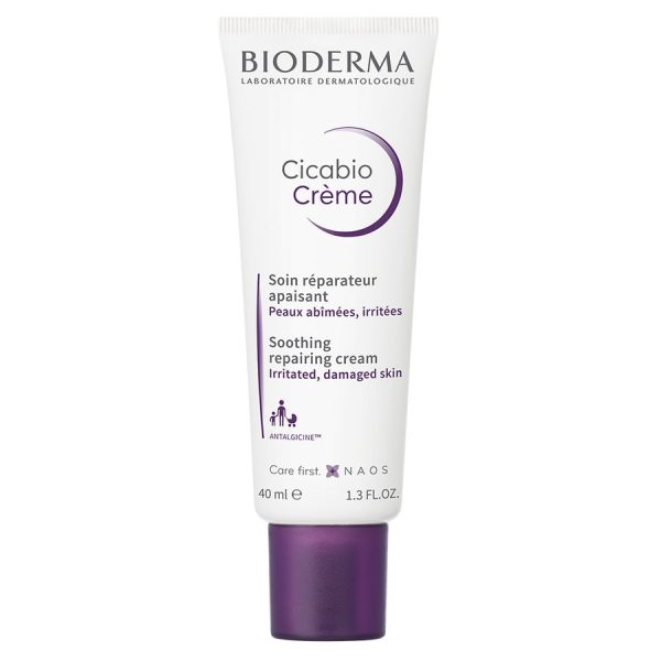 Soothing Repairing Cream Irritated Skin 40ml Cicabio Peaux abîmées Bioderma For Sale