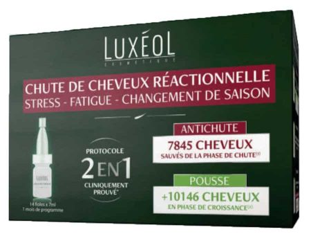 2in1 Reactive Hair Loss 14 vials of 7ml Luxeol For Cheap