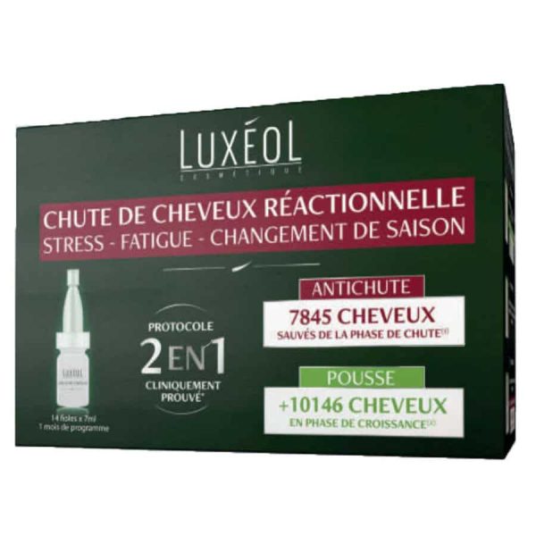 2in1 Reactive Hair Loss 14 vials of 7ml Luxeol For Cheap