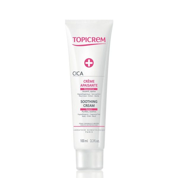 Topicrem Cica Repair Soothing Cream Irritated Skins 100ml Cica Peaux Irritees Topicrem For Cheap