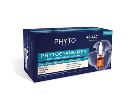 Anti-Hair Loss Treatment for Men 12 fioles x 3.5ml Phytocyane Phyto Online