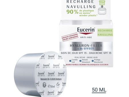 Spf15 Anti-Aging Day Care Refill 50ml Hyaluron-Filler + 3x Effect dry skin Eucerin For Sale