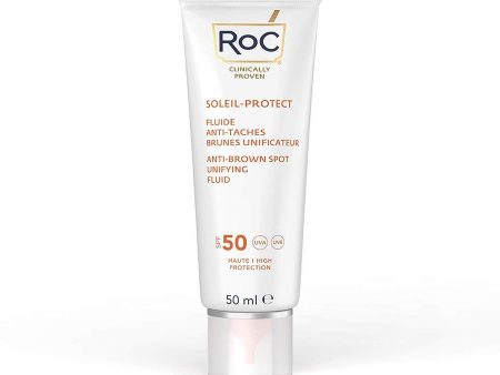 Anti-Pigmentation Face Fluid SPF50 + 50ml Soleil Protect Visage Roc Fashion