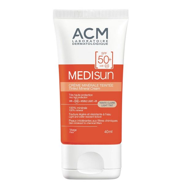 SPF 50+ Tinted Mineral Cream 40ml Medisun Acm For Cheap